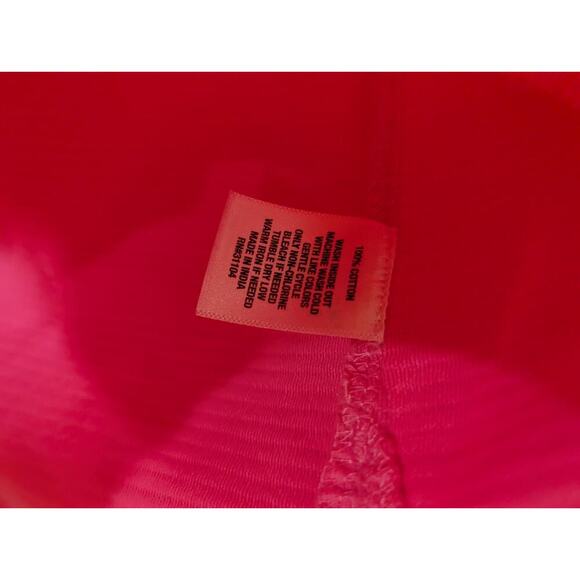 Pretty ribbed pink sleeveless top with ruffle neckline Crown & Ivy size L - Picture 3 of 7